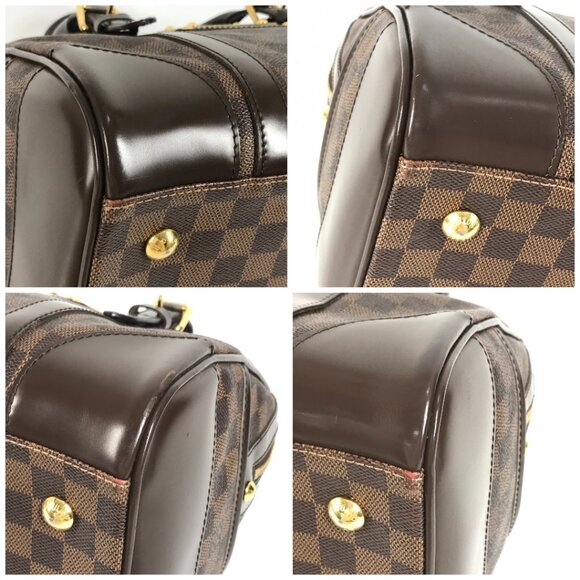 LOUIS VUITTON N52000 Damier Berkeley Bag Hand Bag Damier Canvas Ebene Brown - Picture 16 of 16